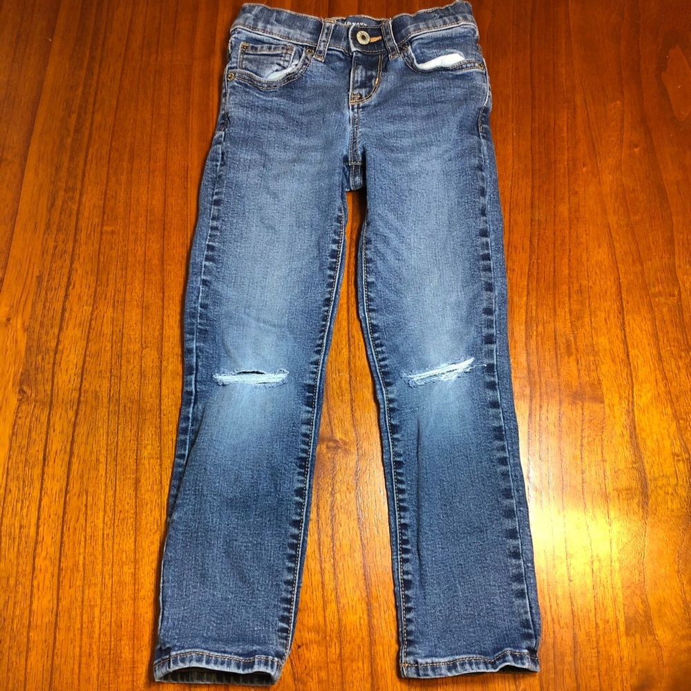 Old Navy Karate distressed slim straight jeans
